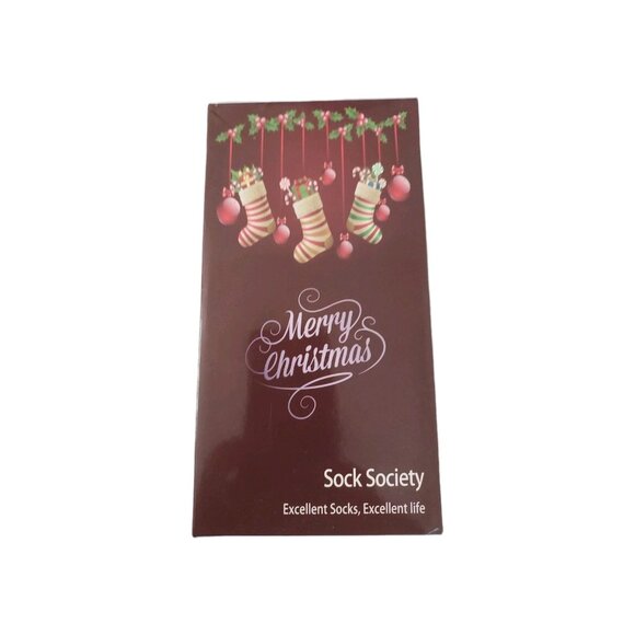 (3 Pairs) Sock Society Unisex Holiday Socks with Santa Claus CHRISTMAS GIFT NEW - Picture 2 of 6